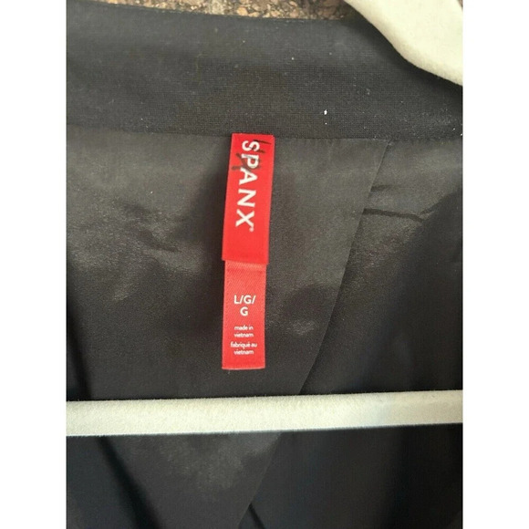 Spanx The Perfect Collarless Womens Blazer Black L - Picture 7 of 11